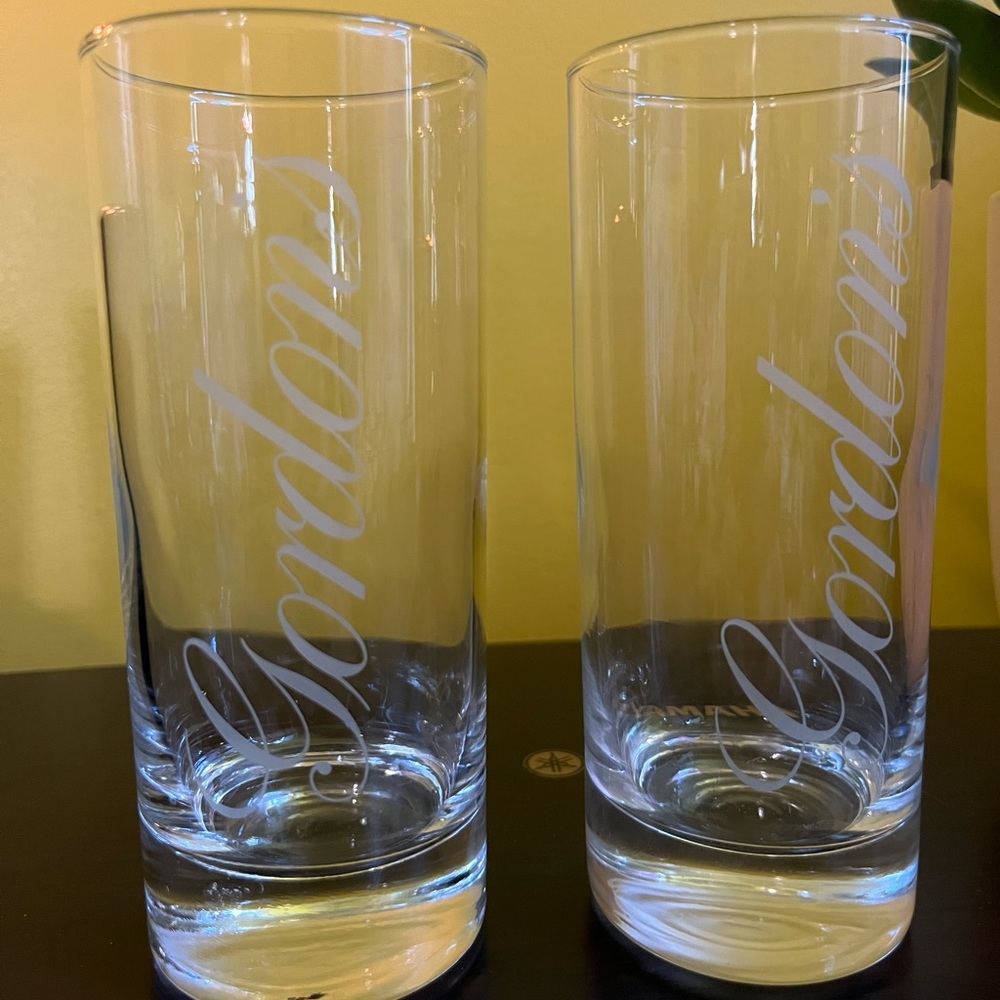 Gordon’s set of 2 glasses